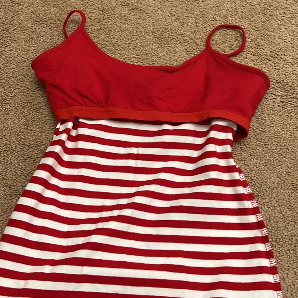 NWT Gap Red & White Strip Cami Tank Top small - Picture 7 of 7